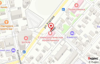 Стоматологическая поликлиника в Краснодаре на карте