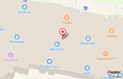 Меховая фабрика «Каляев» ТВК «Авиапарк» на карте