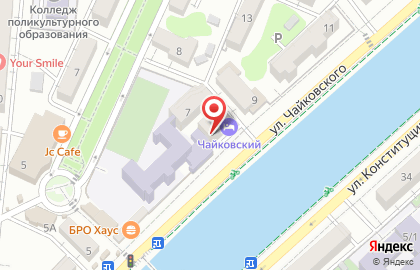 Отель Чайковский на карте