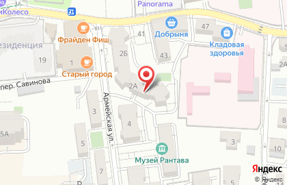 Магазин Позитив на Армейской улице на карте