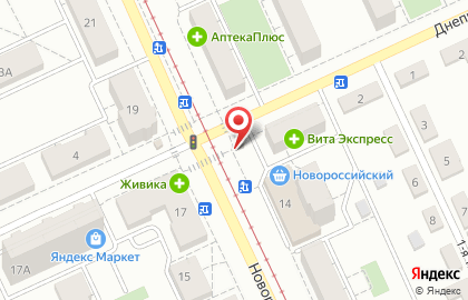 Розничная сеть по продаже цветов на Новороссийской улице на карте