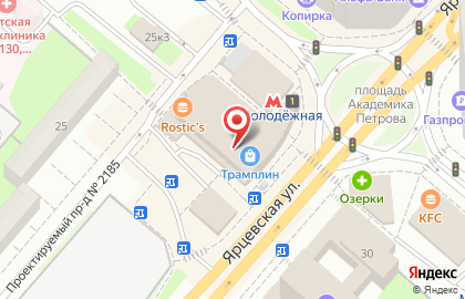 Мастерская по ремонту одежды Мастерица на Ярцевской улице на карте