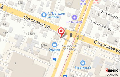 Магазин газового оборудования ГазТеплоТорг на Соколовой улице на карте