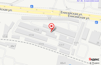 Торгово-сервисная фирма KUZOVCHEL на Енисейской улице на карте