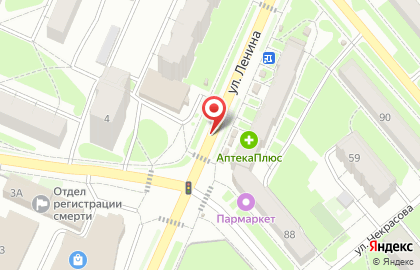 Киоск по продаже кондитерских изделий Славянский на улице Ленина на карте