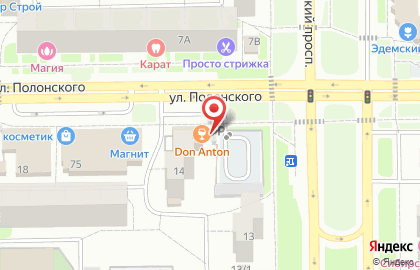 Автостоянка Новая Параллель на карте