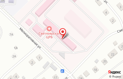 Светлоярская Центральная Районная Больница на Мелиоративной улице на карте
