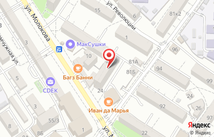 Фирменный магазин кондитерских и хлебобулочных изделий Сочинский хлебокомбинат в Адлерском районе на карте