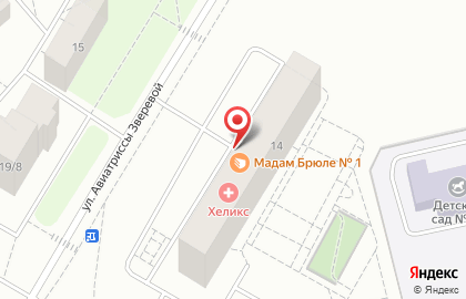 Магазин мебели Абрис на улице Авиатриссы Зверевой на карте