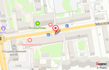 Продовольственный магазин Алекс на Московской улице на карте