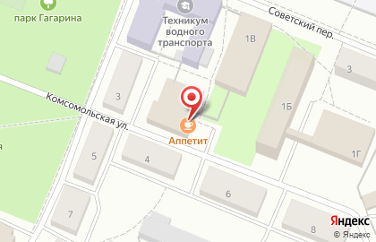Столовая Аппетит в Санкт-Петербурге на карте