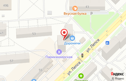 Магазин Мастерица на улице Лепсе на карте