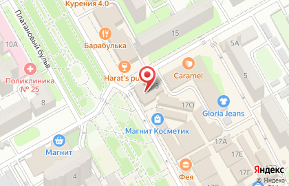 Ювелирный магазин МОЁ СЕРЕБРО на Платановом бульваре на карте