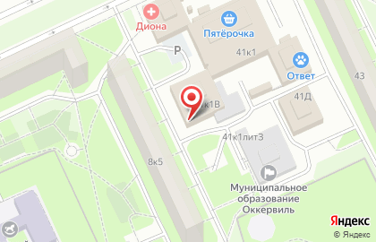 Производственная фирма Молния на проспекте Большевиков на карте