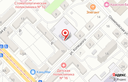 Детский сад № 135 в Красноармейском районе на карте