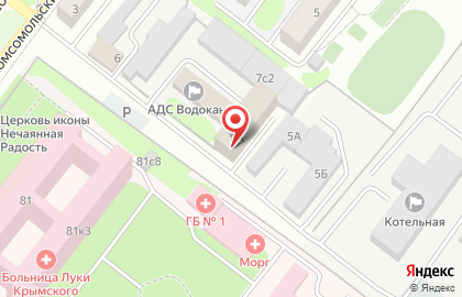 Торговая компания Строй-Сити на Комсомольском проспекте на карте