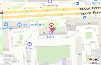 Клиника Восточной медицины на проспекте Ленина на карте
