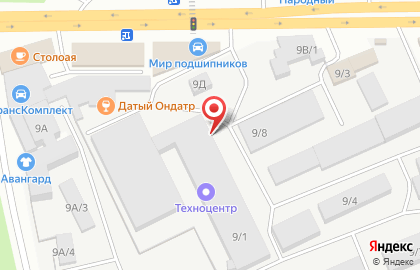Группа компаний Техноцентр на Трактовой улице на карте