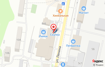 Салон сотовой связи МегаФон на улице Ленина в Подольске на карте