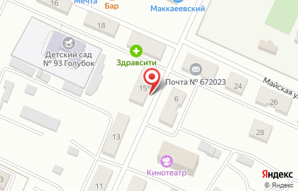 Продуктовый магазин на улице 40 лет Октября на карте