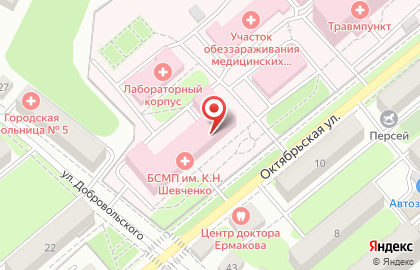 Калужская городская больница скорой медицинской помощи на карте