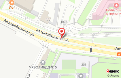 Ремонт швейных машин в Автово на Автомобильной улице на карте