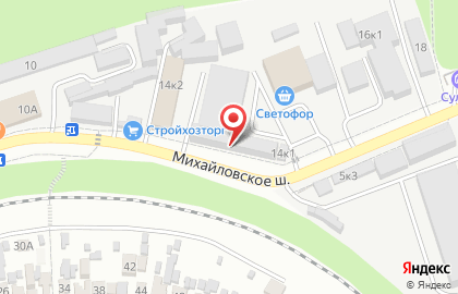 КИНПЛАСТ на Михайловском шоссе на карте