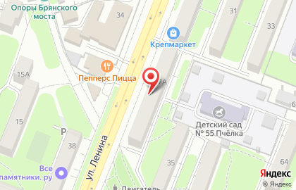 Магазин кондитерских изделий Славянка на улице Ленина на карте