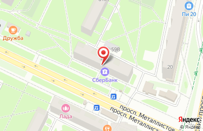 СберБанк России на Металлистов, 59 на карте