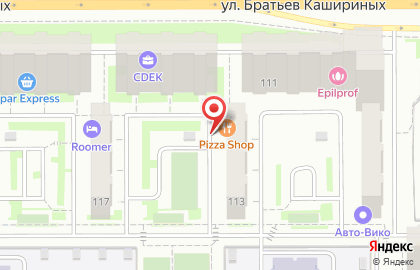 Магазин продуктов Апельсинчик на улице Братьев Кашириных на карте