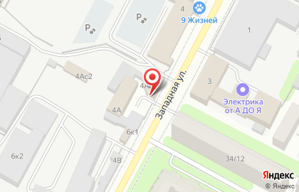 Салон обоев Палитра на Западной улице на карте