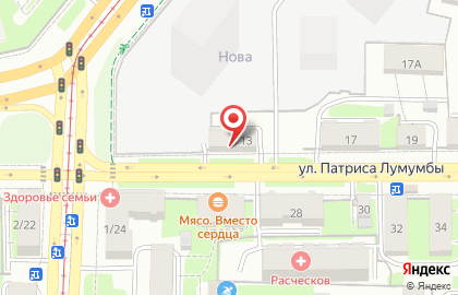 Центр слухопротезирования Слуховые аппараты и техника на улице Патриса Лумумбы на карте