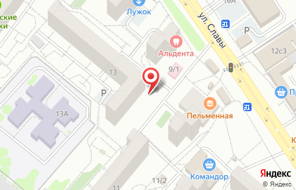 Магазин овощей и фруктов в Советском районе на карте