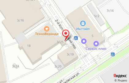 Магазин колбасных изделий Рублёвский в Москворечье-Сабурово на карте