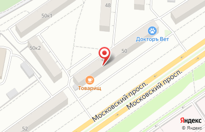 Кафе ТоварищЪ на Московском проспекте на карте