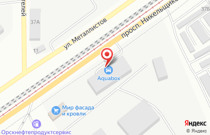 Автомойка в Оренбурге на карте