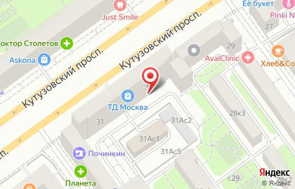Сервисный центр ПочиниМеня на Кутузовском проспекте на карте