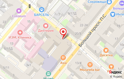 Агентство недвижимости Асан в Петроградском районе на карте