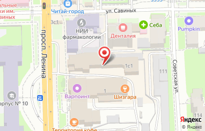 Машина Времени на проспекте Ленина на карте