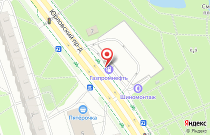 АЗС Газпромнефть в Юрловском проезде на карте