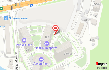 Офис продаж ЖК Аллея Парк на карте