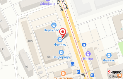 Салон связи МегаФон на улице Фрунзе, 56 на карте