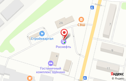 Роснефть на Советской улице в Щёкино на карте
