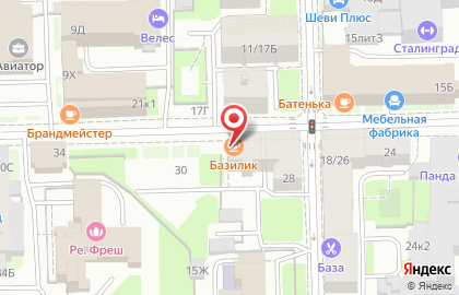 Ресторан Базилик на Московских воротах на карте