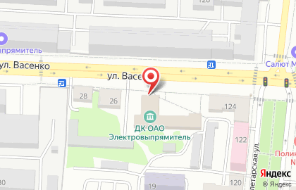 Школа танцев Империя на улице Васенко на карте
