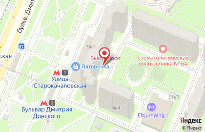 Ателье в Москве на карте