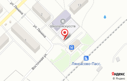 Лянгасово, железнодорожная станция на карте