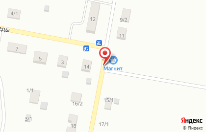 Веха на Центральной улице на карте