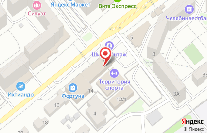 Кафе По-домашнему в Курчатовском районе на карте