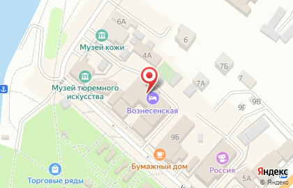Гостиница Вознесенская на карте